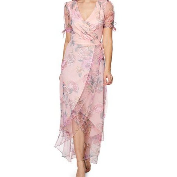Betsey Johnson Pink Floral Maxi Dress - Picture 4 of 4